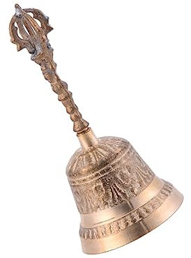 MAGICLULU Messingglocke Durchmesser Retro Stil Archaize Glocke Aus Messing Dekoration Für Home Büro Schule