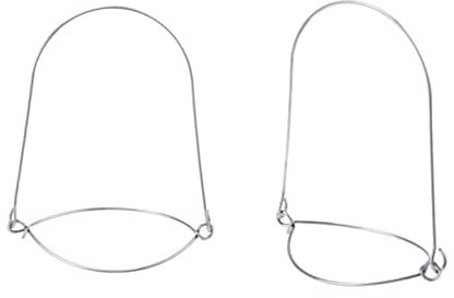 JECOMPRIS 12 Pcs Stainless Steel Mason Jar Hook Wire Handles Hangers