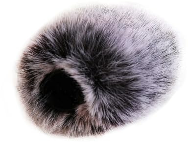 Outdoor Künstliche Pelz Wind Mikrofon Abdeckung Muff Windschutz Hülse Für Kragen Mikrofon Windschutzscheibe Kragen Mikrofon Windschutz
