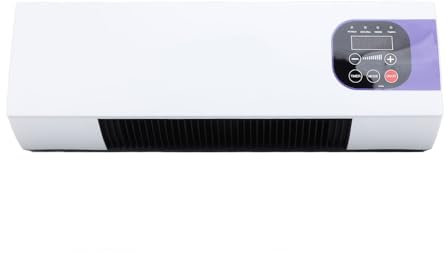 Machine de Chauffage Murale, Petits Radiateurs à Air à Double Usage avec Vent Chaud et Vent Naturel, Chauffage Mural électrique Efficace à économie D'énergie, pour une (Prise UE