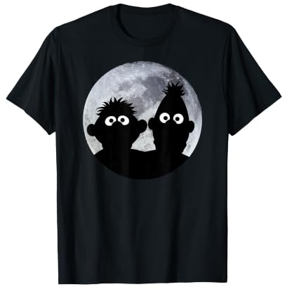 Sesamstrasse Ernie and Bert im Mondlicht Schatten Moonnight T-Shirt