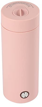 Edelstahl Kleiner Tragbarer Wasserkocher, Mini Elektrisch Wasserkocher 400ml Mini Reisewasserkocher für Büro Schule Reisen und Camping (Rosa)