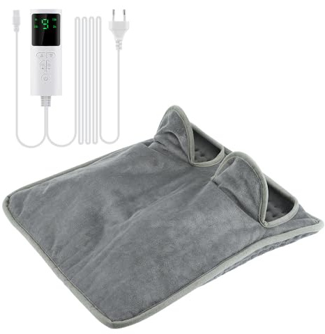 Electric Foot Warmer for Cold Feet, Fast Heating Foot Warmer Pad for Women, Washable Feet Warmer with 4 Timer & 9 Temperature Settings, Heating Pad for Back Pain Relief, Hands, Shoulders, Abdomen
