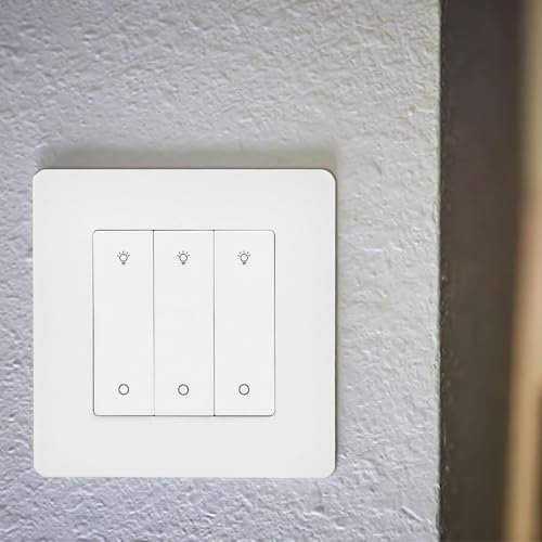 Smart Dimmer Light Switch For ZigBee Light Dimming, Touch Dimmer Light Switch, Smart 1-3Gang Light Switch, with Smart Life APP Control and Timing Function (3 Gang Grey)