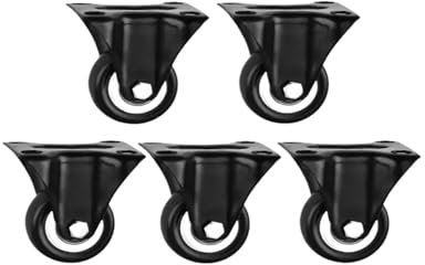 Ruota fissa da 5 pezzi/lotto da 1,5 pollici, diametro 40 mm, con rotelle direzionali for mobili silenziosi