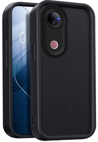 GOGME Cover per VIVO V50 5G, Custodia Protettiva Completa in Silicone TPU Morbido, Cover Antipolvere Antiurto - Nero