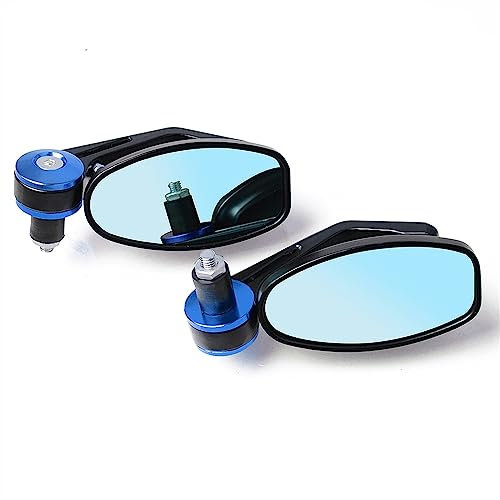 Motorrad Lenkerendenspiegel Motorrad 7/8 22MM Lenker Rückansicht Für K&AWASAKI Für Z125 Für Z650 Für Z750 Für Z800 Für Z900 Für Z1000 Für ER6N Für ER6(C)