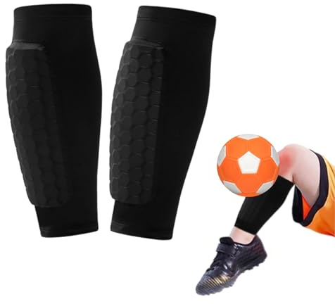 1 Paar Schienbeinschoner Kinder Fussball,Sport Schienbeinschutz Klein,Schienbeinschonerhalter,Stoßfest Wadenschutz für Jungen und Mädchen