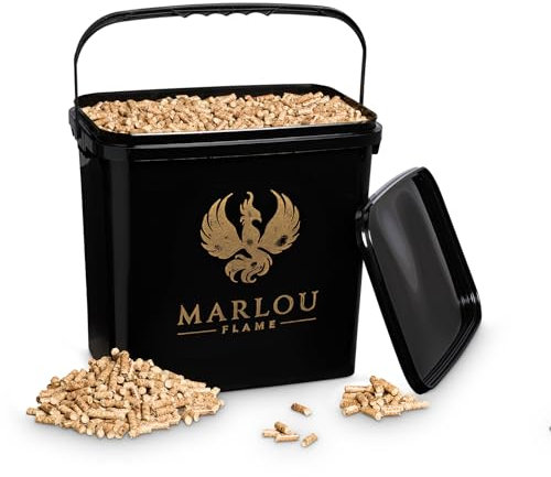 Marlou Flame Premium Smoker Pellets Kirsche 7kg Lange Smokerdauer & 100% unbehandelt, Limited Edition (Smoker Pellets Kirsche)