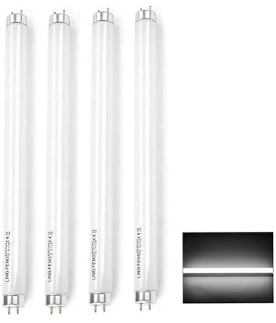 4 Pezzi 8W Tubi Fluorescenti T5 300mm, T5 Bianco Caldo 4000K, 560LM, Attacco G5, Luce a Basso Consumo Energetico, Luce Di Emergenza a Risparmio Energetico, Adatta per Cucina, Bagno, Armadio, Garage