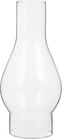 Operitacx Clear Oil Lamp Chimney: Glass Kerosene Lamp Shade - Hurricane Light Globe Cover for Oil Light - Decorative Glass Chimney for Home Lighting