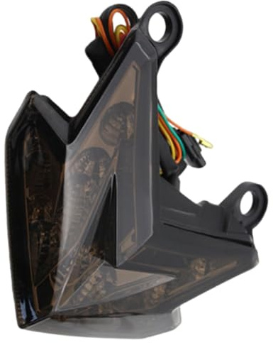 Conjunto de luz trasera LED Baceyong de 12 V para motocicleta, luz de freno e intermitente trasera, compatible con KAWASAKI Z800 2013-2016, carcasa ahumada.