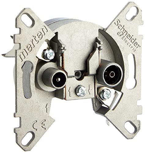 Schneider Electric Merten BK-/Sat-Antennenstichdose, 466099 | 2 Ausgänge, Unterputz, TV-/SAT/-R-Anschluss