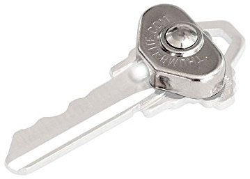 Lucky Line Smallest LED Thumb Light for Keys, Screwdrivers, Measuring Tape, Cabinets, Pet Leashes & More (90701), Silver
