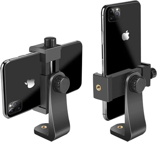 Aoonar Supporto Smartphone Universale con Adattatore per Treppiede, Compatibile con iPhone, Samsung Galaxy, Huawei, Xiaomi, Google Pixel – Accessorio per Foto, Video, Selfie, TikTok