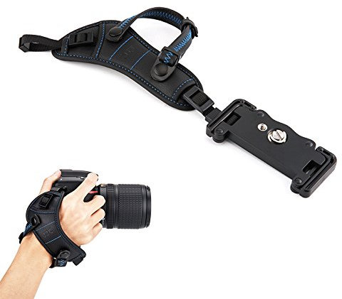 JJC DSLR Cámara Mano Correa de Muñeca con placa tipo U para Canon Nikon Sony Fujifilm Cámara Réflex Digital