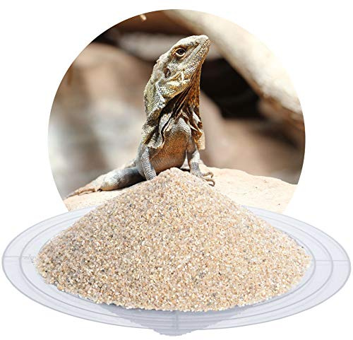 Schicker Mineral Terrariensand beige 0,71-1,25 mm 25 kg, hochrein | Kantengerundet, gewaschen und hocherhitzt, frei von organischen Stoffen, keimfrei, sofort einsetzbar, Terrariumkies