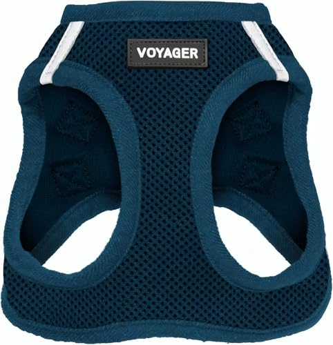 Voyager Step-In Air Hundegeschirr by Best Pet Supplies - All Weather Mesh Step in Vest Harness für kleine und mittlere Hunde, Blau, size XS - Brust 33-37 cm