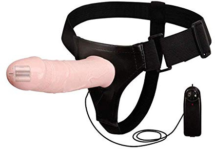 AILZNN Vibrador con Correa Hueca para Hombres Y Mujeres, Arneses con Correa Realistas De Lujo Consoladores Juguetes Sexuales