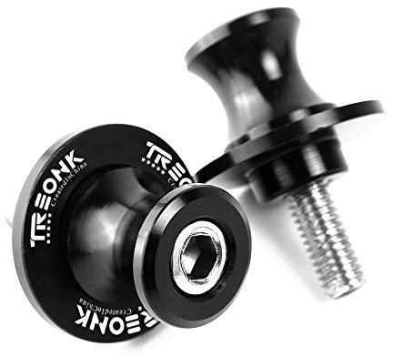 M6 Ständeraufnahme - Montageständer Adapter CNC Aluminium Schwingenadapter Motorrad Prismabuchsen Bobbins für MT09 2013-2025 MT-10 2016-2022 MT125 2015-2017 YZF R3 2015-2019 YZF R25 R7 R9