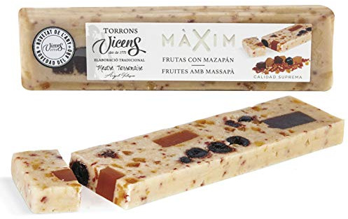 Turrón Màxim de Frutas con Mazapán 300gr Alargado