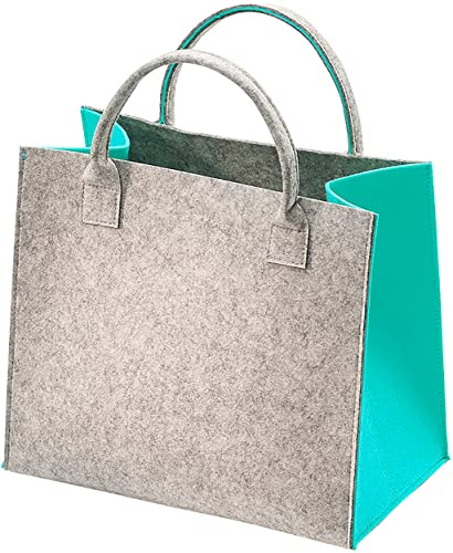 Kobolo Filztasche Shopper Einkaufstasche Filz Freizeittasche Bag