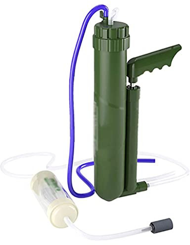 Mini Tragbarer Camping Wasserfilter, Wasser Filtrationssystem, Survival Wasserreiniger Notfall Wasseraufbereiter für Camping Wandern Reisen
