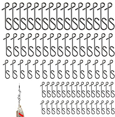 Knotenlosverbinder Set, 150 Stück Knotenlosverbinder Angeln Größe S-XXL No Knot Verbinder Angeln Wirbel, Knotenlos Schnurverbinder Knotenbinder Angelzubehör fürs Meeresangeln