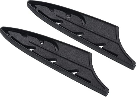 PATIKIL Plastica Sicurezza Coltello Copertura Guaine per 3.5 Sbuccia Coltello, 2pz ColtelliBordo Protezione Protezione Universale Coltello Fodero per Cucina, Nero