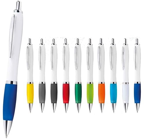 Hole Gadget ® | Penne Personalizzate Pubblicitarie con Scritta, Logo, Stock Ideali come Gadget Personalizzati Promozionali per Aziende, Fiere ed Omaggio a Clienti, Matrimonio o Compleanno Juke (100)
