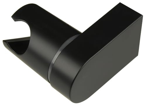Brausehalter schwarz matt Neigungswinkel verstellbar ABS verchromt Wand-Halterung Duschkopf schwenkbar Wandbefestigung Handbrausen-Halter