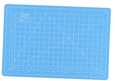 STOBOK Selbstheilende Rutschfeste Schneideunterlage Aus Pvc Blau Mit Rasterlineal Für Nähen Basteln Und Diy Handarbeiten