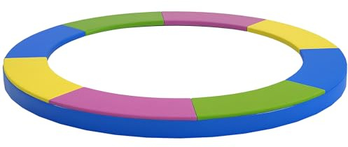 SPORTNOW kantskydd för studsmatta, Ø 244 cm, kantskydd för studsmatta, med UV-skydd, tillbehör, väderbeständig, studsmatta, reservdelar för trädgårdsstudsmatta, färgglada