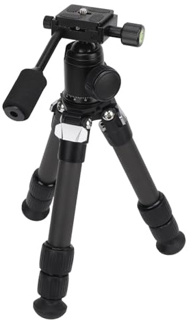 Trípode de Mesa, Mini Trípode con Cabeza Esférica de 13 LB, Disparo Panorámico de 360° con Cámara DSLR para Teléfono Móvil, Trípode para Teléfono Celular para Fotografía de
