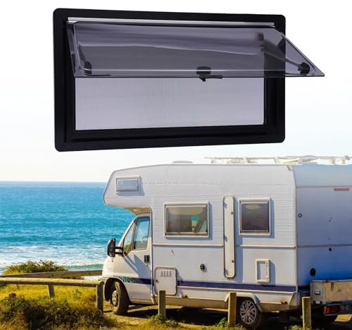Fenêtre Fenêtre de camping-car Fenêtre latérale de camping-car pour caravane, fenêtre pliante extérieure, fenêtre de camping-car, fenêtre à charnière, avec toit ouvrant et moustiquaire, fenê