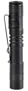 VOCUE Petite lampe torche LED avec clip de poche, étanche, alimentée par piles, facile à transporter, équipement d'extérieur pour randonnée, camping, chasse