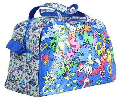 Sonic The Hedgehog Bolsa Deporte, Bolso de Gimnasio para Niños, Bolsa de Equipaje Infantil, Accesorios Regalo para Niños