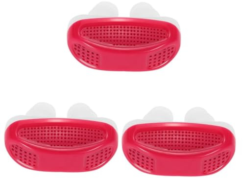 FOMIYES 3 Piezas 2 1 Clip De Nariz Libre De Ronquidos Dispositivo Para Roncar Orificios Nasales Clip Para Roncar Ayudas Contra Los Ronquidos Tiras Nasales Para Roncar Rojo