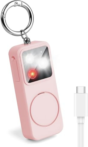 HOTUT Personal Alarms For Women, Extra Loud 150dB Security Alarms Keychain with LED Light, Rechargeable Personal Emergency Security Safe Protection Devices, Panic Attack Safety Alarm for Kids Elderly