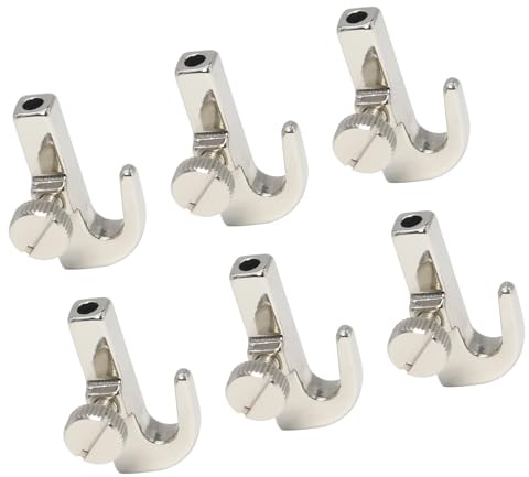 CARISSETT Ganci in metallo regolabili per galleria d'arte su rotaie, corda di nylon o cavo in acciaio, ganci regolabili per foto