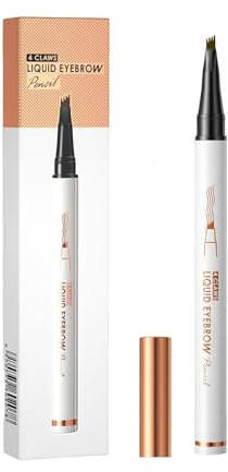 Delineador de Cejas,Maquillaje impermeable de 4 puntas | lápiz de cejas delineador - Rotulador líquido de punta fina para mujer, uso diario, viajes, trabajo, citas, bodas, cumpleaños y piscina