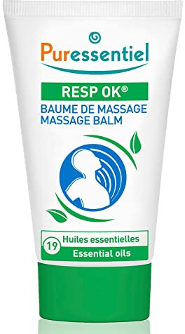 Puressentiel - Respiratoire - Baume de Massage aux 19 Huiles Essentielles - Aide à apaiser les voies respiratoires - Actifs 100% d'origine naturelle - 50 ml