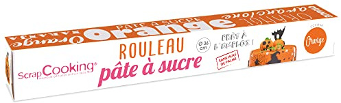 Rouleau de Pâte à Sucre Orange Prêt à l'Emploi 430 g