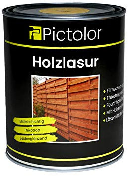 Pictolor Holzlasur 0,75 Liter Ebenholz