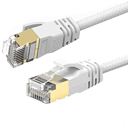 Reulin 6M Cat 7A Câble de Réseau Ethernet Ultra Mince - Vitesse jusqu'à 40Gbs-1000MHz Compatible avec Cat5 Cat5e Cat6 CAT6a Cat7 Cat7A+ pour Routeur Modem Les Réseaux à Grande Vitesse