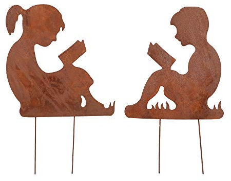 UNUS Set da 2 pezzi da giardino ruggine per ragazzi e ragazze