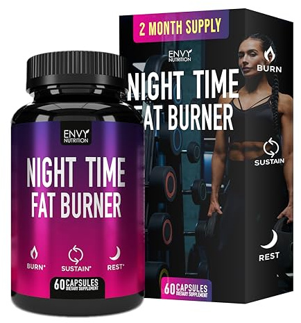Night Time Fat Burner Supplements with Green Coffee Bean Extract - 60 Capsules