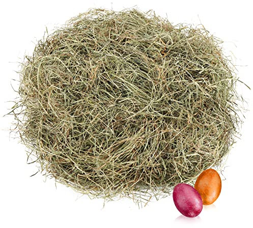 COM-FOUR® 200g Bergwiesenheu für Osternester - Osterdeko zum Basteln - natürliches Ostergras für Osterkörbe (Set4 - Bergwiesenheu - 200g)