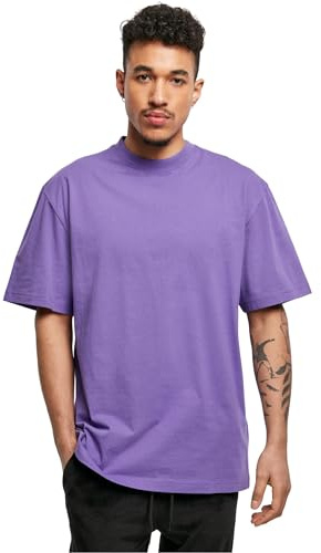 URBAN CLASSICS Maglietta Uomo a Maniche Corte, Tall Tee Oversize in Cotone, Spalle Morbide e Scollatura a Girocollo, Taglie Forti Disponibili