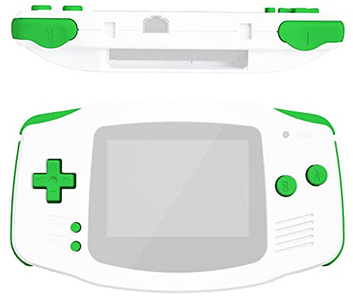 eXtremeRate Green Replacement Full Set Buttons for Gameboy Advance GBA - Handheld Game Console NOT Included